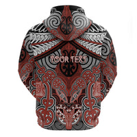 Aotearoa Iwi Rongowhakaata Personalised Hoodie Maori Kowhaiwhai Pattern
