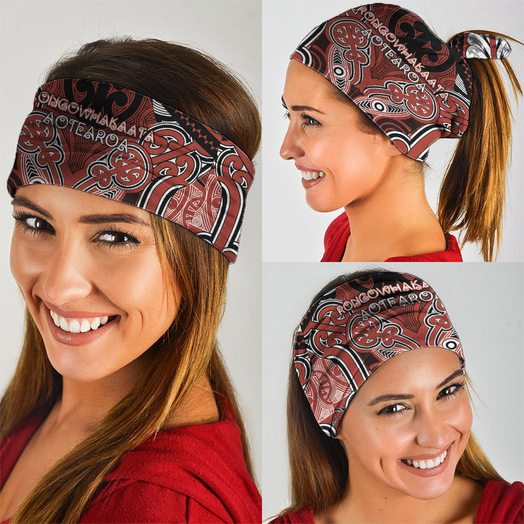 Aotearoa Iwi Rongowhakaata Neck Gaiter Maori Kowhaiwhai Pattern