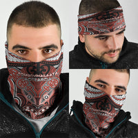 Aotearoa Iwi Rongowhakaata Neck Gaiter Maori Kowhaiwhai Pattern