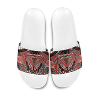 Aotearoa Iwi Rongowhakaata Slide Sandals Maori Kowhaiwhai Pattern