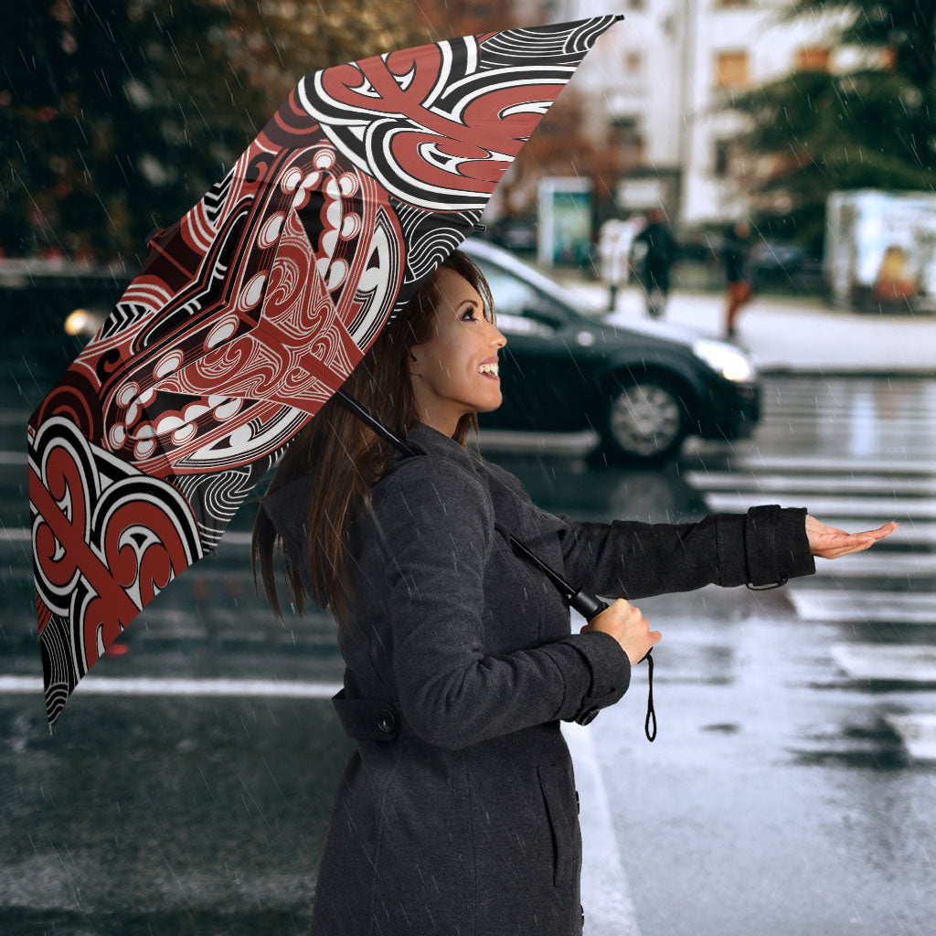 Aotearoa Iwi Rongowhakaata Umbrella Maori Kowhaiwhai Pattern