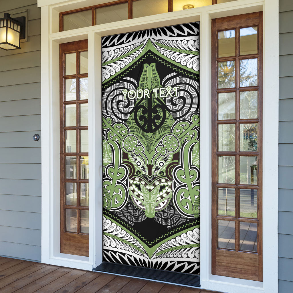 Aotearoa Iwi Ngati Raukawa Personalised Door Cover Maori Kowhaiwhai Pattern