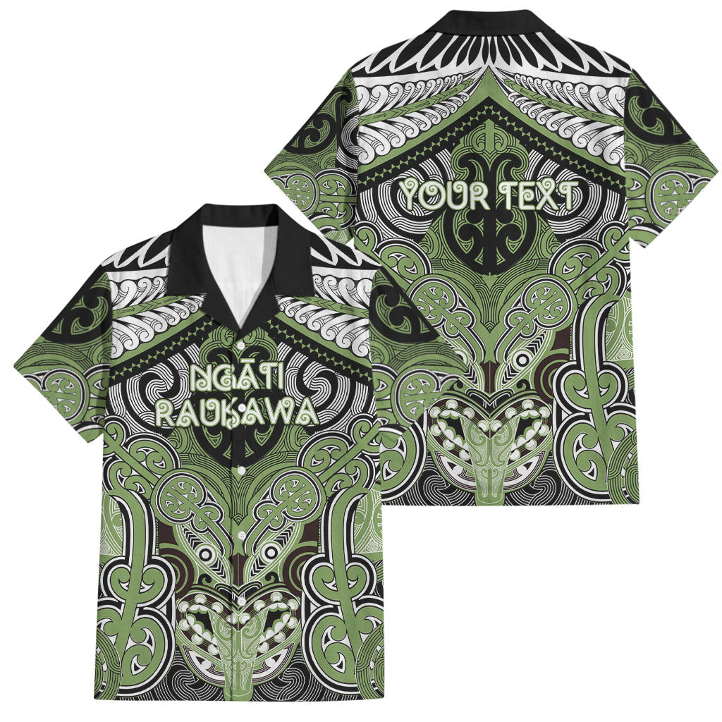 Aotearoa Iwi Ngati Raukawa Personalised Family Matching Off Shoulder Maxi Dress and Hawaiian Shirt Maori Kowhaiwhai Pattern