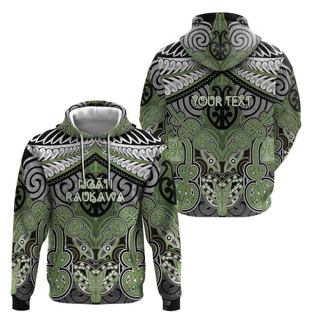 Aotearoa Iwi Ngati Raukawa Personalised Hoodie Maori Kowhaiwhai Pattern