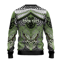 Aotearoa Iwi Ngati Raukawa Personalised Ugly Christmas Sweater Maori Kowhaiwhai Pattern