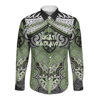 Aotearoa Iwi Ngati Raukawa Personalised Long Sleeve Button Shirt Maori Kowhaiwhai Pattern
