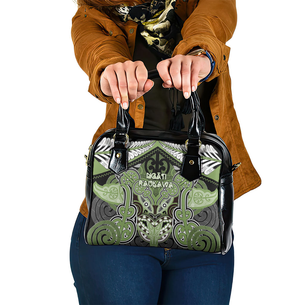 Aotearoa Iwi Ngati Raukawa Shoulder Handbag Maori Kowhaiwhai Pattern