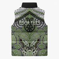 Aotearoa Iwi Ngati Raukawa Personalised Sleeveless Puffer Jacket Maori Kowhaiwhai Pattern