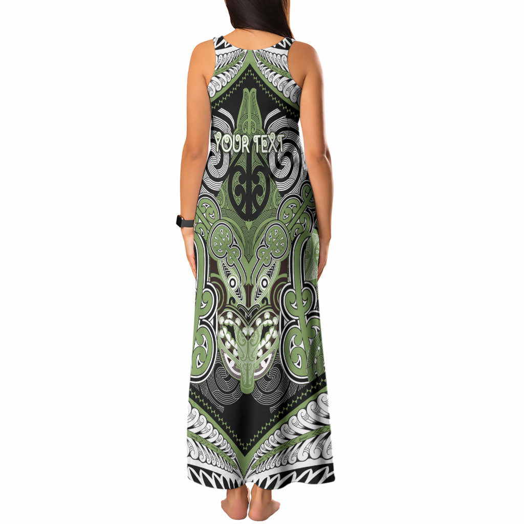 Aotearoa Iwi Ngati Raukawa Personalised Tank Maxi Dress Maori Kowhaiwhai Pattern