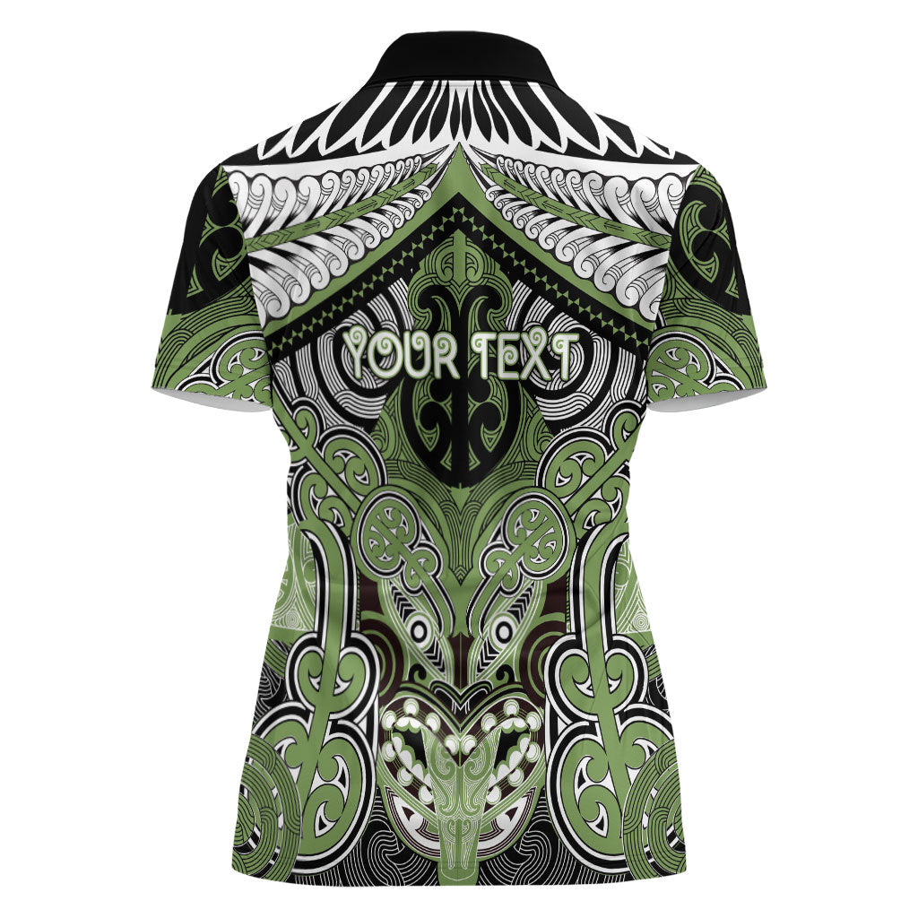 Aotearoa Iwi Ngati Raukawa Personalised Women Polo Shirt Maori Kowhaiwhai Pattern