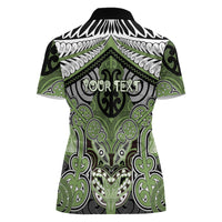 Aotearoa Iwi Ngati Raukawa Personalised Women Polo Shirt Maori Kowhaiwhai Pattern