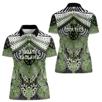 Aotearoa Iwi Ngati Raukawa Personalised Women Polo Shirt Maori Kowhaiwhai Pattern