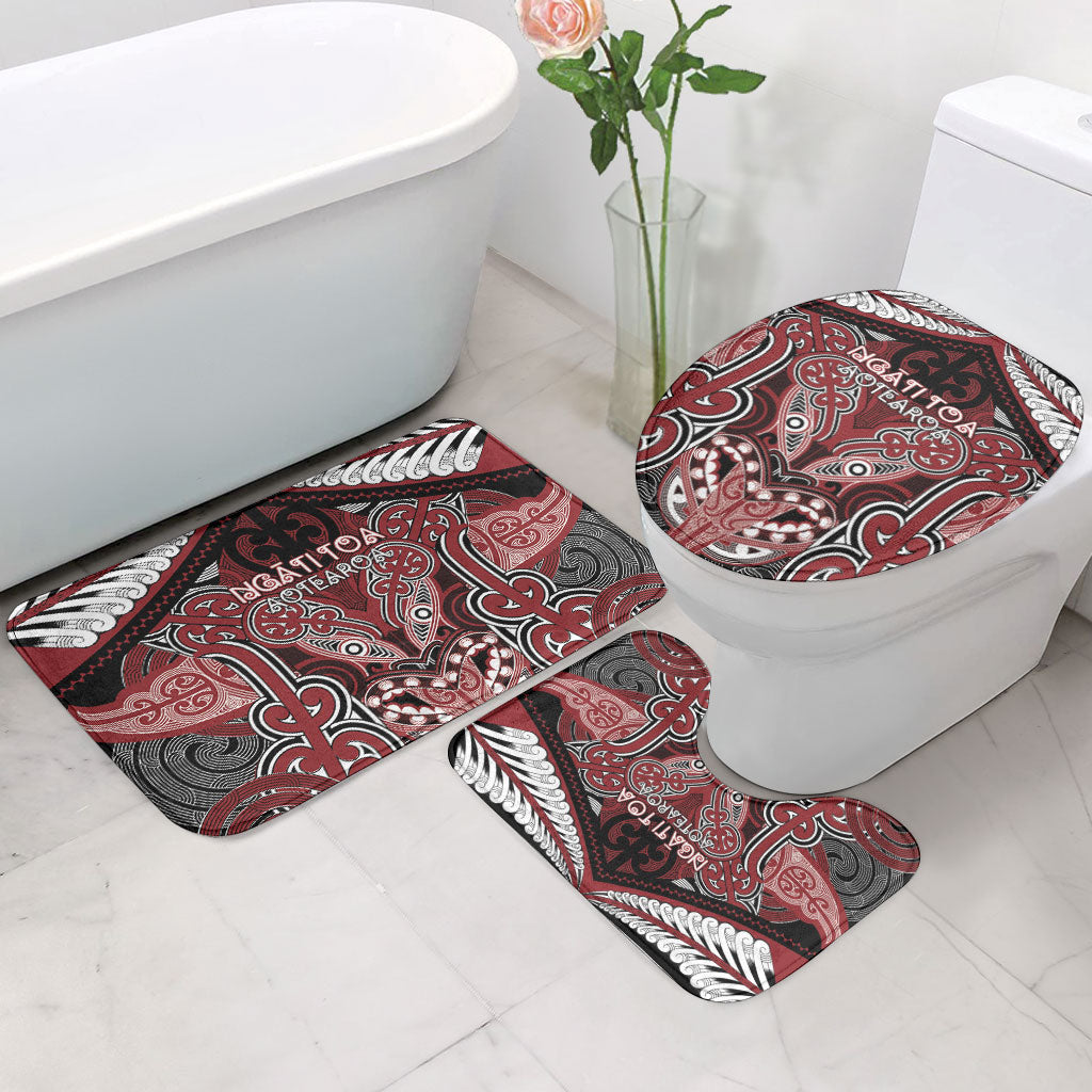Aotearoa Iwi Ngati Toa Bathroom Set Maori Kowhaiwhai Pattern