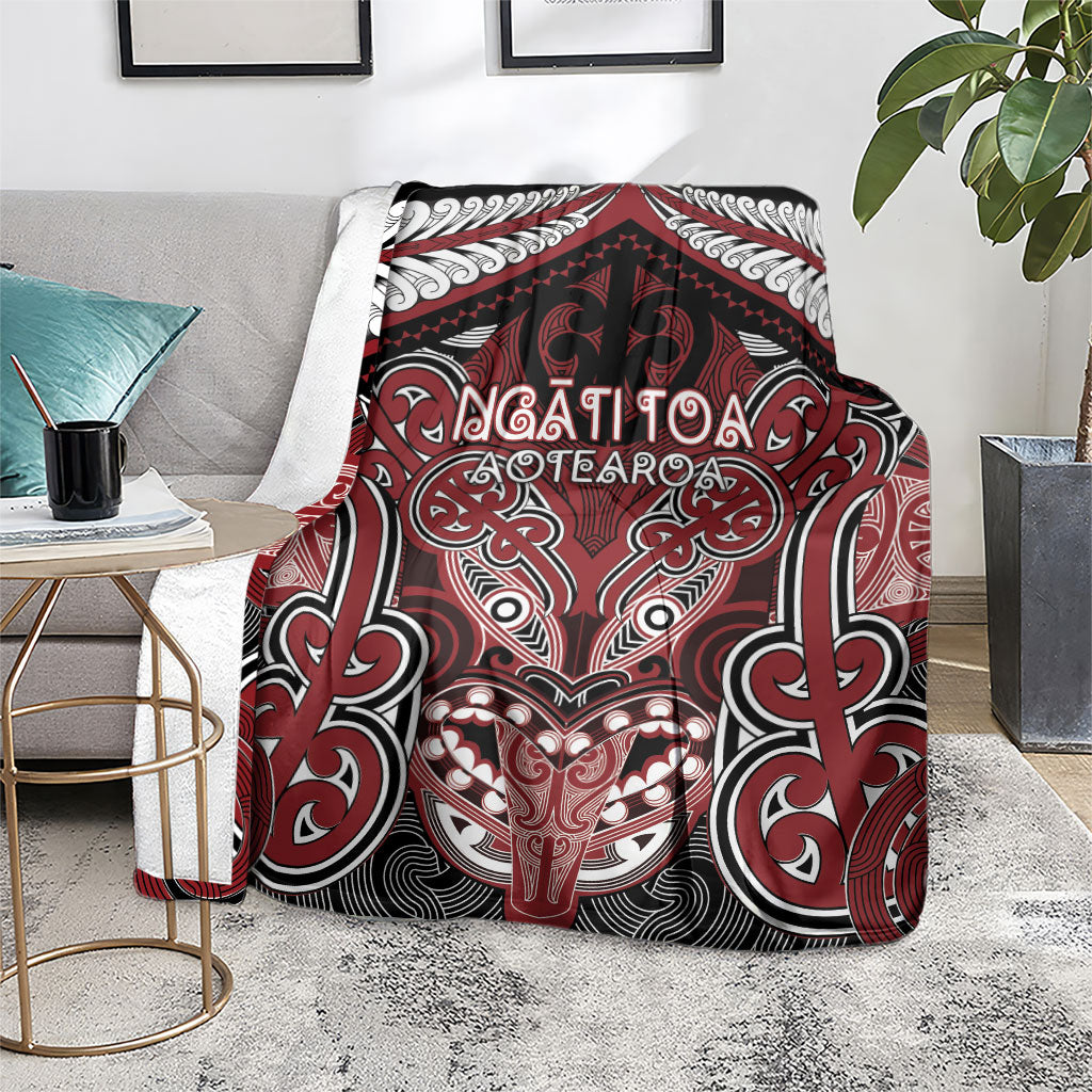 Aotearoa Iwi Ngati Toa Blanket Maori Kowhaiwhai Pattern