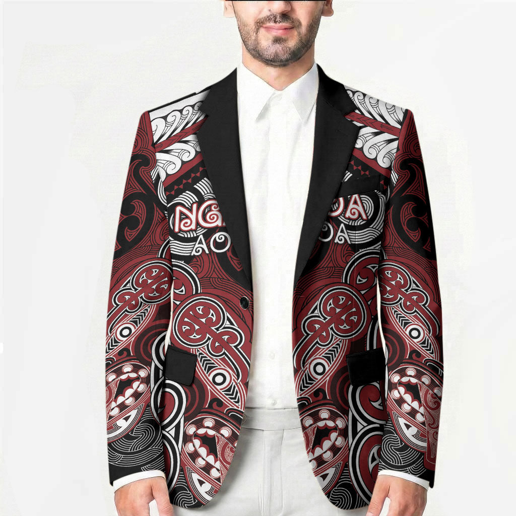 Aotearoa Iwi Ngati Toa Personalised Blazer Maori Kowhaiwhai Pattern