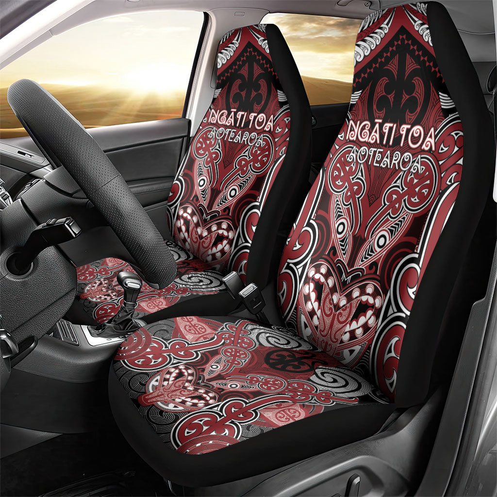 Aotearoa Iwi Ngati Toa Car Seat Cover Maori Kowhaiwhai Pattern