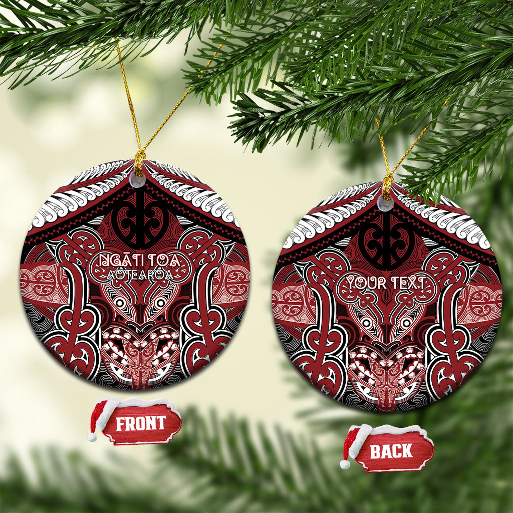 Aotearoa Iwi Ngati Toa Personalised Ceramic Ornament Maori Kowhaiwhai Pattern