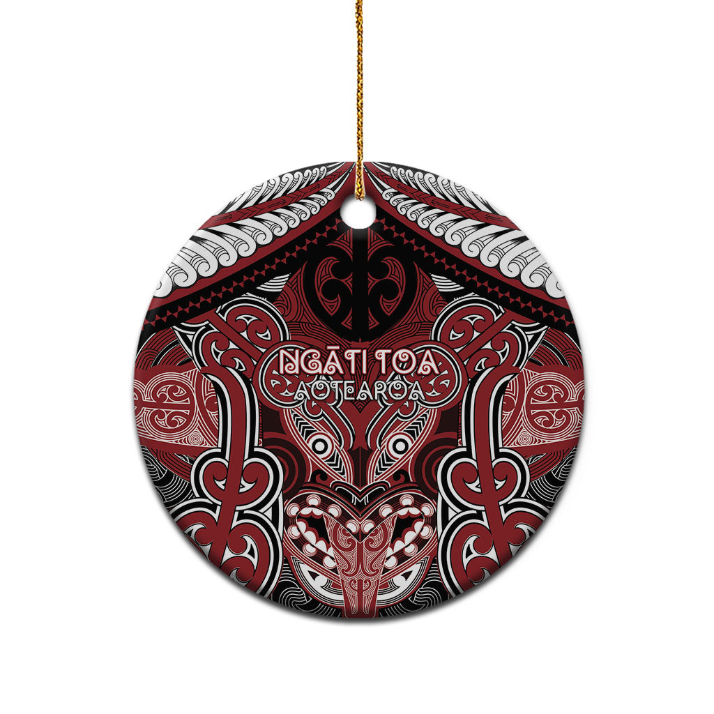 Aotearoa Iwi Ngati Toa Personalised Ceramic Ornament Maori Kowhaiwhai Pattern