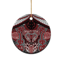 Aotearoa Iwi Ngati Toa Personalised Ceramic Ornament Maori Kowhaiwhai Pattern