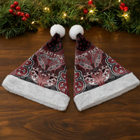 Aotearoa Iwi Ngati Toa Personalised Christmas Santa Hat Maori Kowhaiwhai Pattern