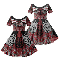 Aotearoa Iwi Ngati Toa Personalised Family Matching Puletasi and Hawaiian Shirt Maori Kowhaiwhai Pattern