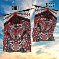 Aotearoa Iwi Ngati Toa Garden Flag Maori Kowhaiwhai Pattern