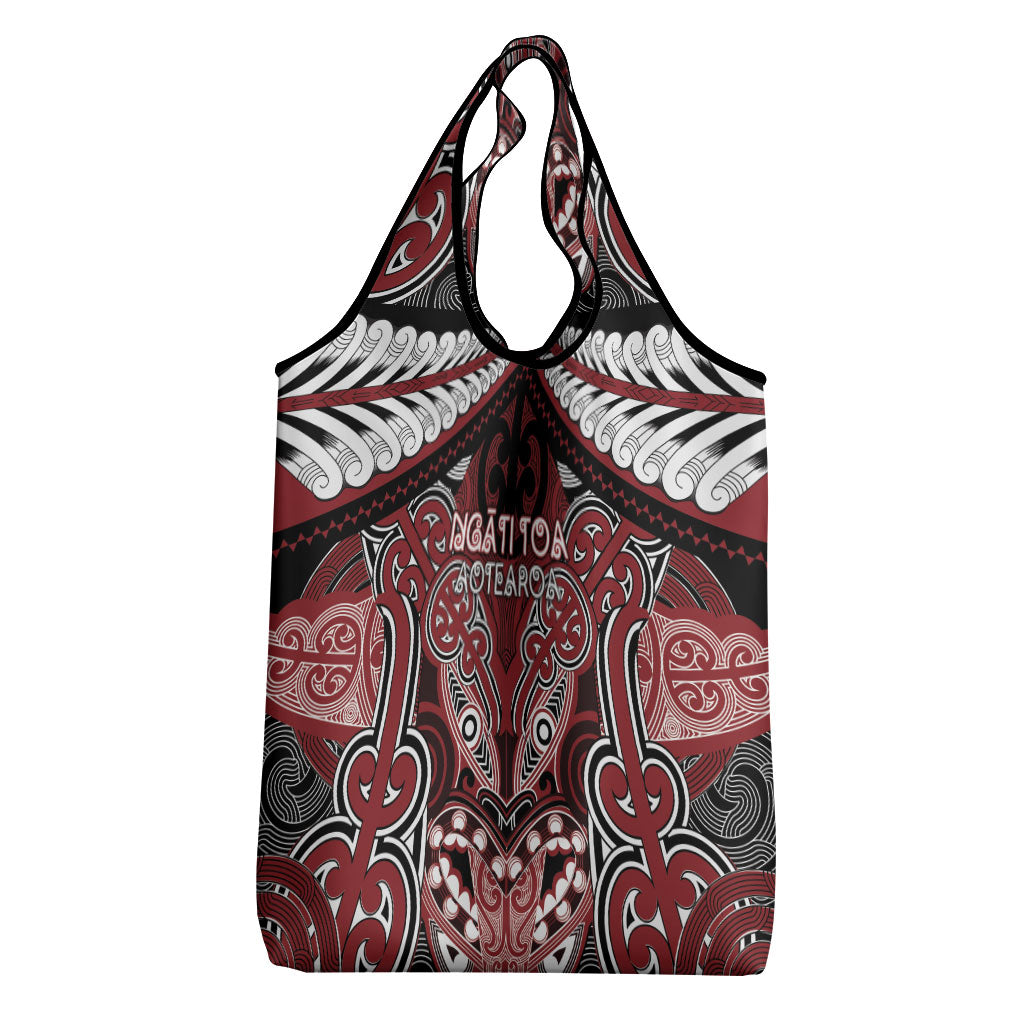 Aotearoa Iwi Ngati Toa Grocery Bag Maori Kowhaiwhai Pattern