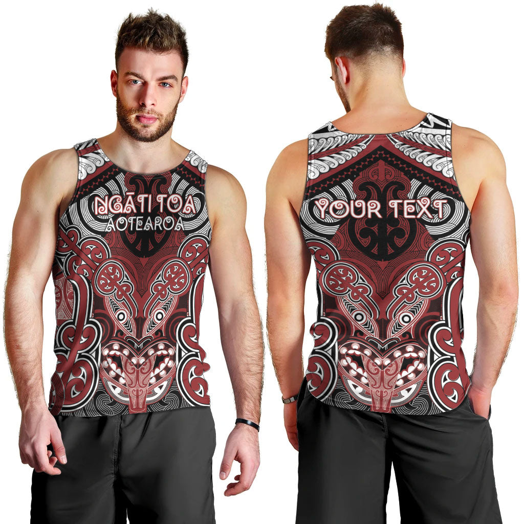 Aotearoa Iwi Ngati Toa Personalised Men Tank Top Maori Kowhaiwhai Pattern