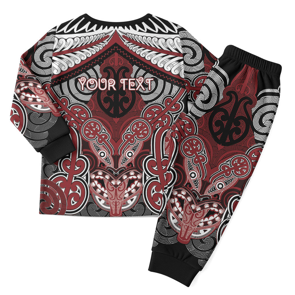 Aotearoa Iwi Ngati Toa Personalised Christmas Pajama Set Maori Kowhaiwhai Pattern