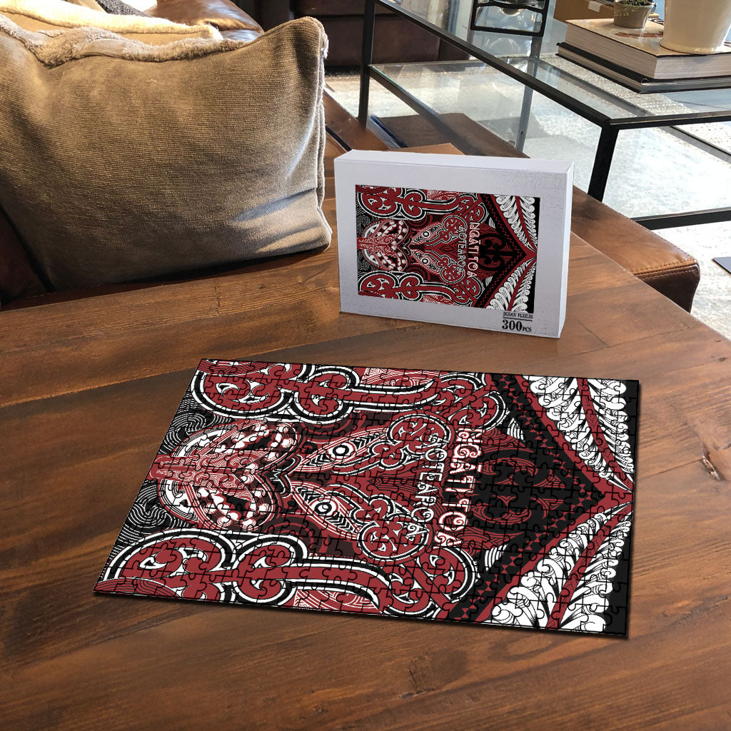 Aotearoa Iwi Ngati Toa Puzzle Maori Kowhaiwhai Pattern