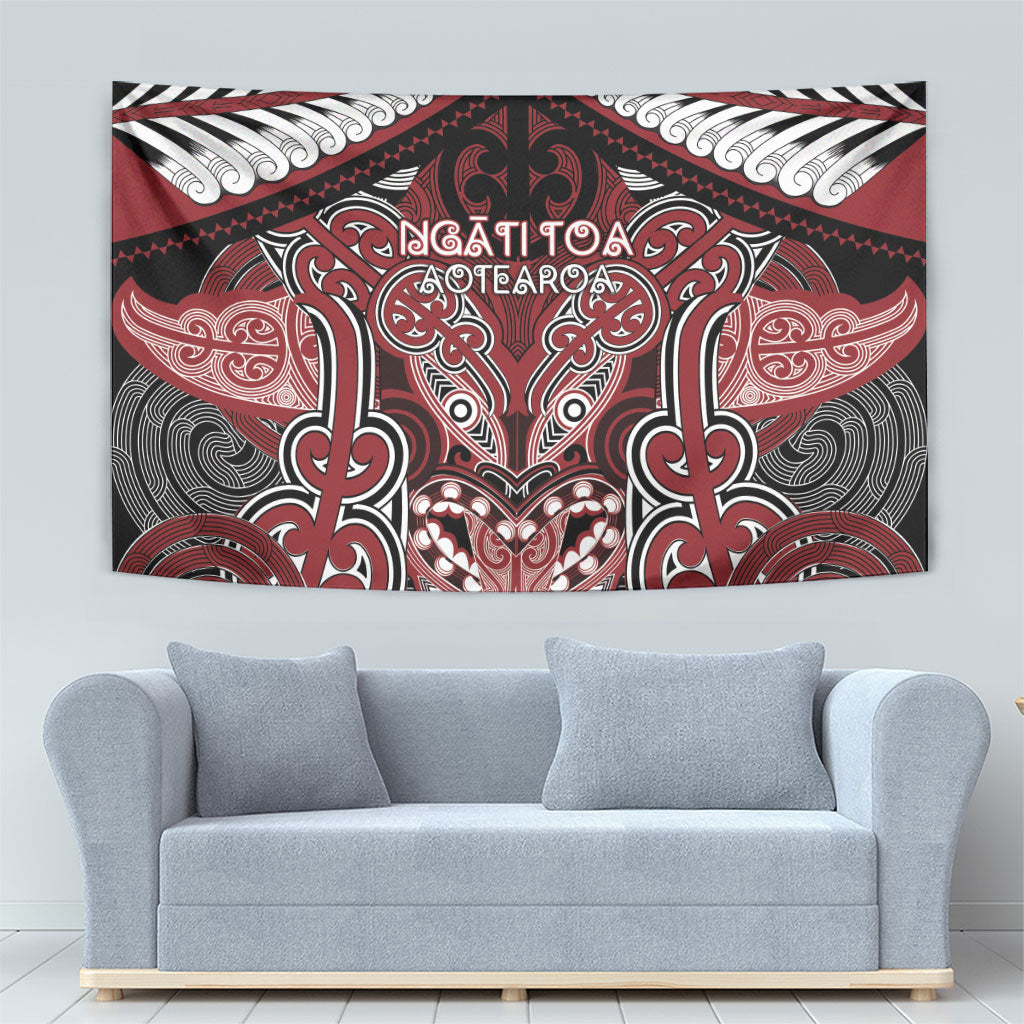 Aotearoa Iwi Ngati Toa Tapestry Maori Kowhaiwhai Pattern