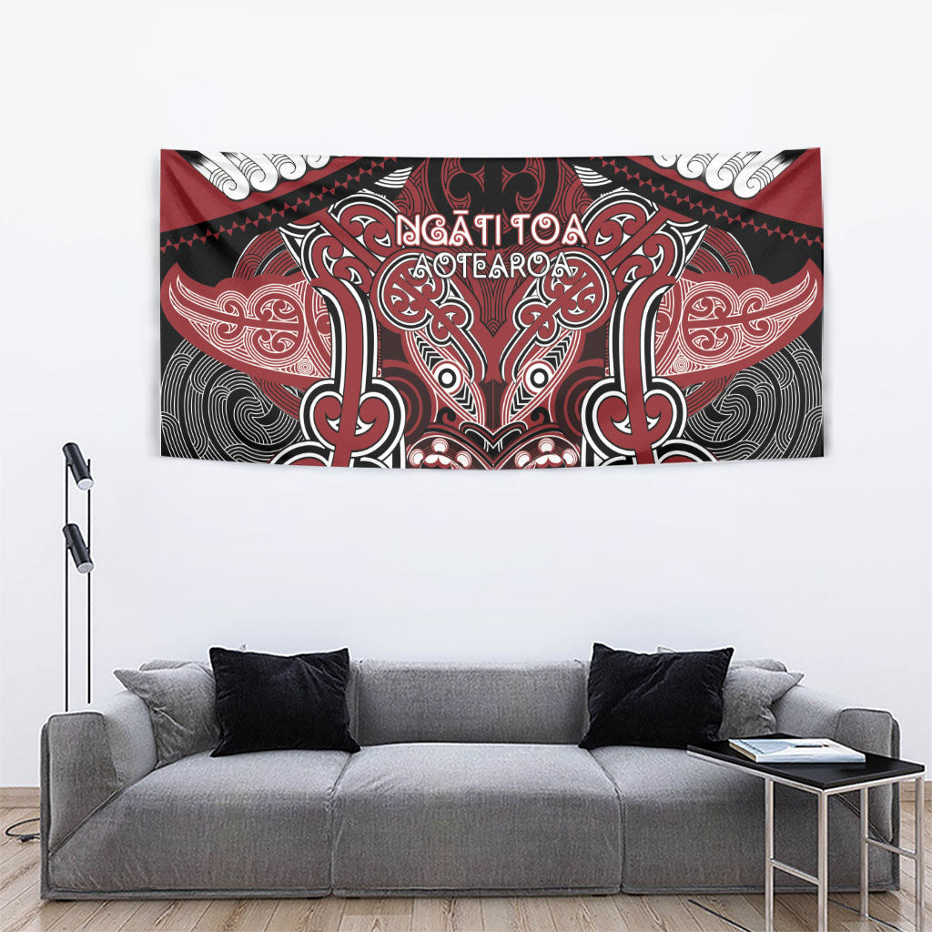 Aotearoa Iwi Ngati Toa Tapestry Maori Kowhaiwhai Pattern