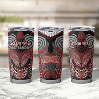 Aotearoa Iwi Ngati Toa Personalised Tumbler Cup Maori Kowhaiwhai Pattern