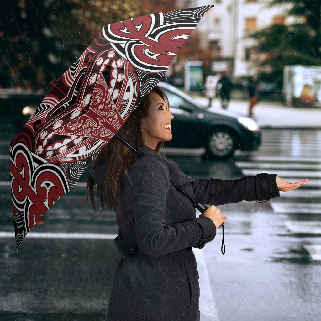 Aotearoa Iwi Ngati Toa Umbrella Maori Kowhaiwhai Pattern