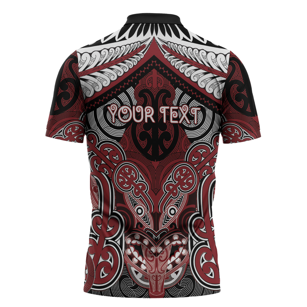 Aotearoa Iwi Ngati Toa Personalised Zipper Polo Shirt Maori Kowhaiwhai Pattern
