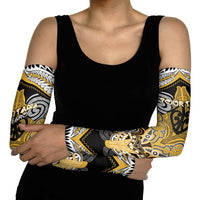 Aotearoa Iwi Ngati Tama Personalised Arm Sleeves Maori Kowhaiwhai Pattern