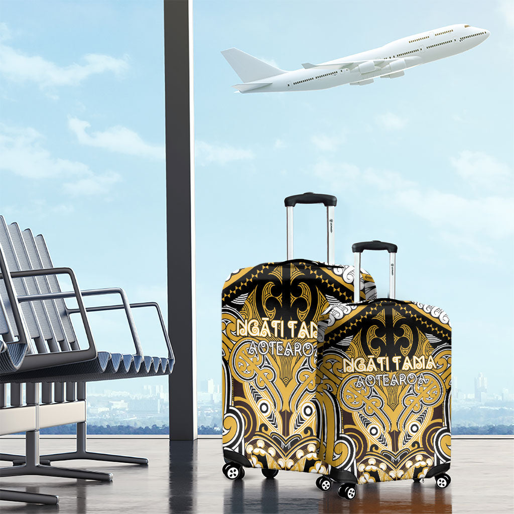 Aotearoa Iwi Ngati Tama Luggage Cover Maori Kowhaiwhai Pattern