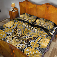Aotearoa Iwi Ngati Tama Quilt Bed Set Maori Kowhaiwhai Pattern