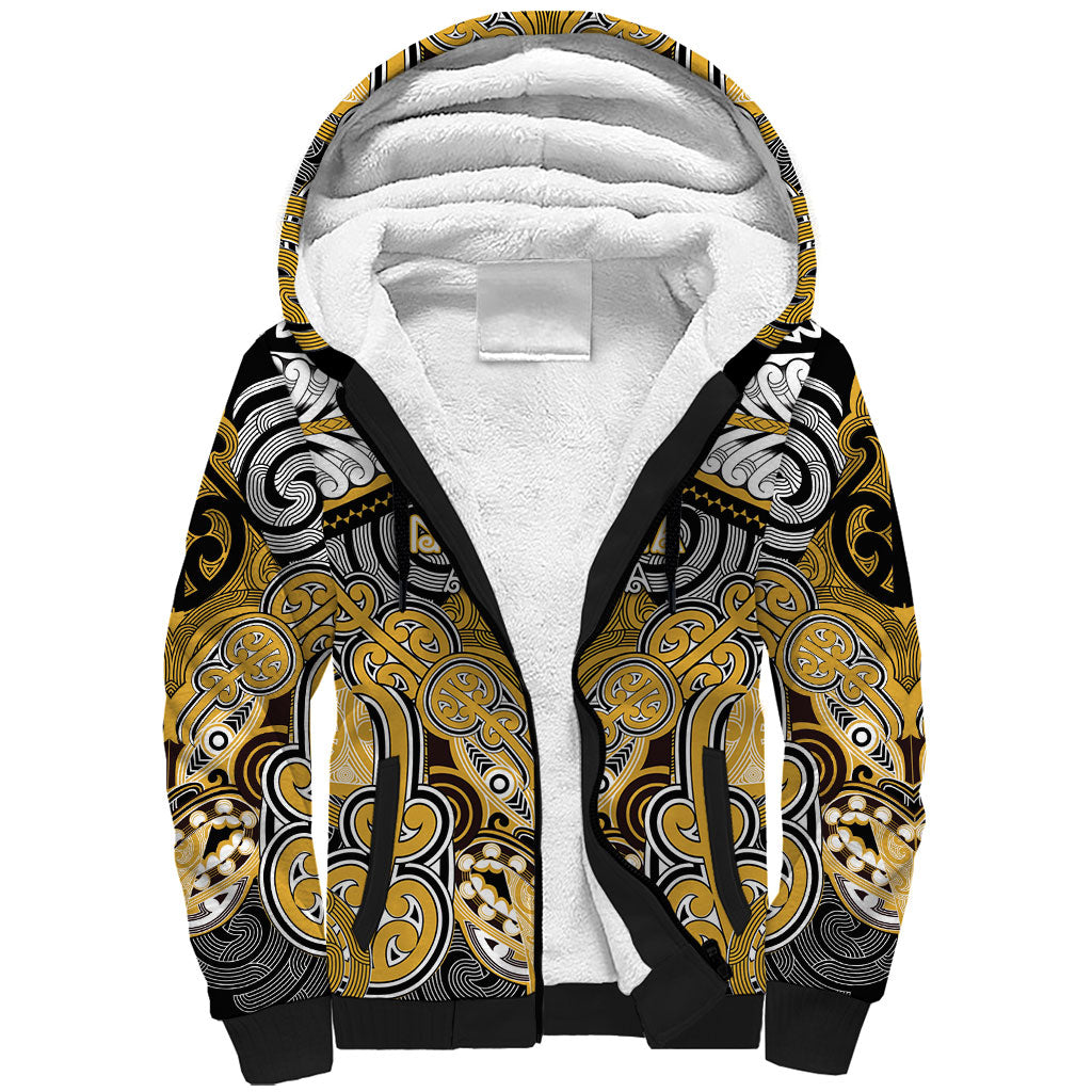 Aotearoa Iwi Ngati Tama Personalised Sherpa Hoodie Maori Kowhaiwhai Pattern