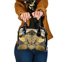 Aotearoa Iwi Ngati Tama Shoulder Handbag Maori Kowhaiwhai Pattern
