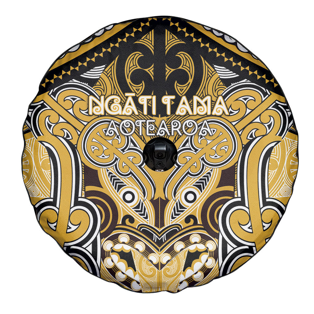 Aotearoa Iwi Ngati Tama Spare Tire Cover Maori Kowhaiwhai Pattern