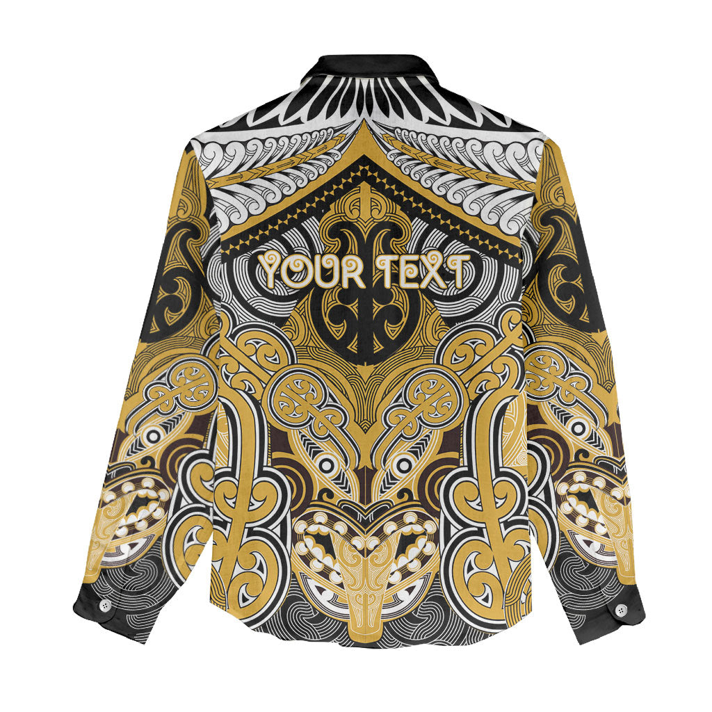 Aotearoa Iwi Ngati Tama Personalised Women Casual Shirt Maori Kowhaiwhai Pattern