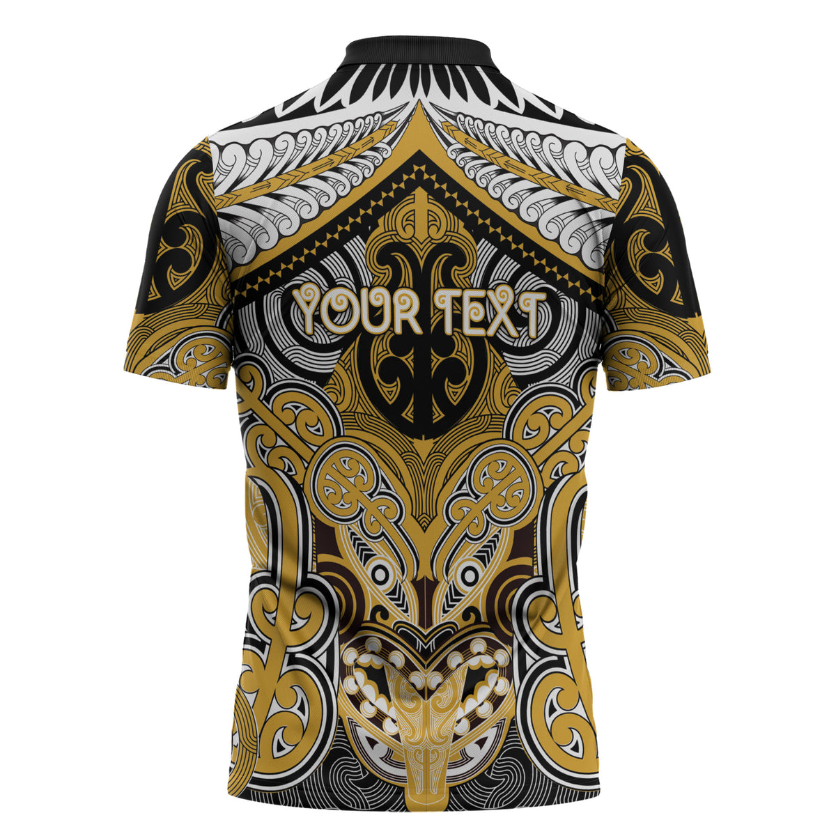 Aotearoa Iwi Ngati Tama Personalised Zipper Polo Shirt Maori Kowhaiwhai Pattern
