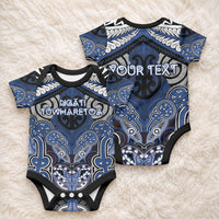 Aotearoa Iwi Ngati Tuwharetoa Personalised Baby Onesie Maori Kowhaiwhai Pattern