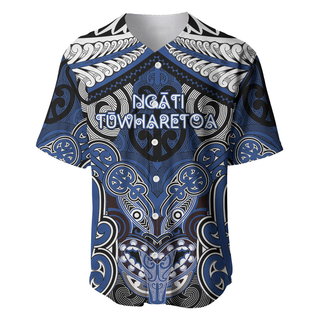 Aotearoa Iwi Ngati Tuwharetoa Personalised Baseball Jersey Maori Kowhaiwhai Pattern