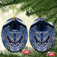 Aotearoa Iwi Ngati Tuwharetoa Personalised Ceramic Ornament Maori Kowhaiwhai Pattern
