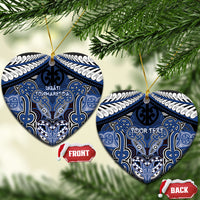 Aotearoa Iwi Ngati Tuwharetoa Personalised Ceramic Ornament Maori Kowhaiwhai Pattern