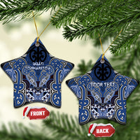 Aotearoa Iwi Ngati Tuwharetoa Personalised Ceramic Ornament Maori Kowhaiwhai Pattern