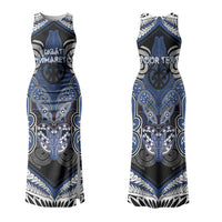 Aotearoa Iwi Ngati Tuwharetoa Personalised Couples Matching Tank Maxi Dress and Hawaiian Shirt Maori Kowhaiwhai Pattern