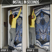 Aotearoa Iwi Ngati Tuwharetoa Personalised Door Cover Maori Kowhaiwhai Pattern